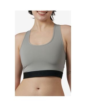 TOMBOYX Compression Plus Racerback Crop Top - Gray