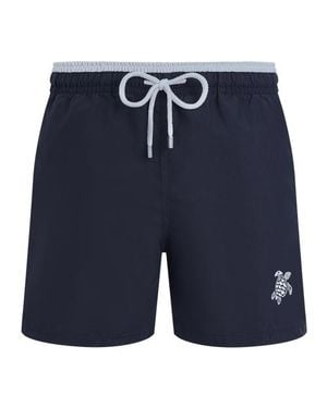 Vilebrequin Solid Bicolor Swim Shorts - Blue