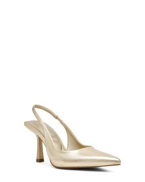 Anne Klein Itzy Pointed Toe Slingback Pump - White