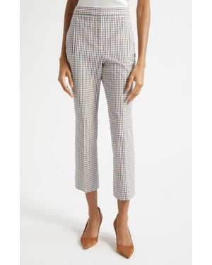 Veronica Beard Arte Check Pants - Gray