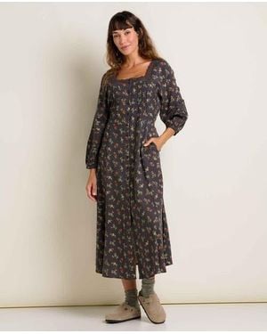 Toad & Co. Manzana Square Neck Long Sleeve Dress - Natural