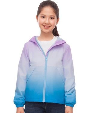 Rokka&Rolla Kids' Lightweight Fleece-Lined Windbreaker - Blue