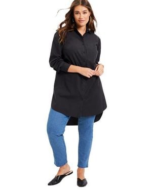 June + Vie Poplin La Vie Max Tunic - Black
