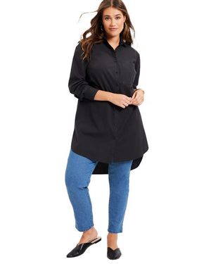 June + Vie Poplin La Vie Max Tunic - Black