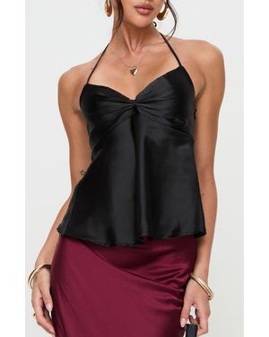 Princess Polly Born To Be Halter Top - Black