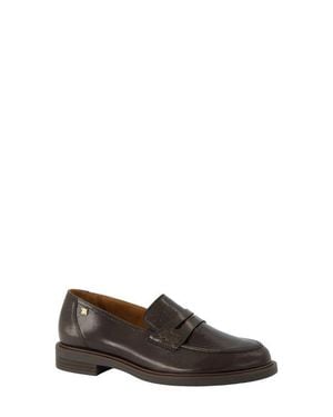 Paul Green Flora Leather Loafer - Brown