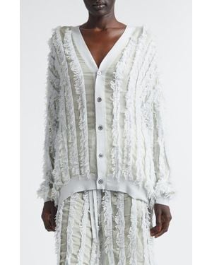 Zankov Wes Fringe Cardigan - Gray