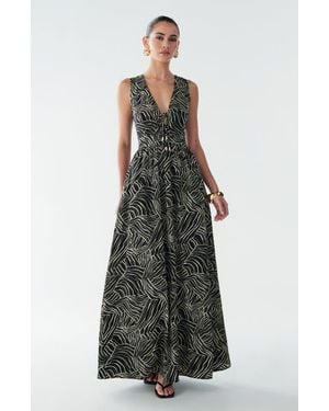BWLDR Amber Maxi Dress - Gray