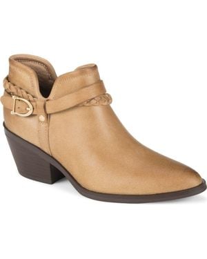 BareTraps Daisie Block Heel Ankle Bootie - Brown
