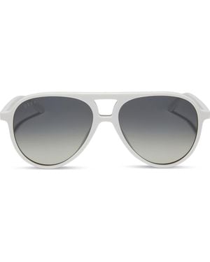 DIFF Tosca Ii 56Mm Aviator Sunglasses - Gray