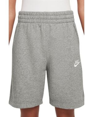 Nike Kids' Club Fleece Shorts - Gray