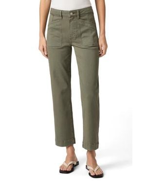 PAIGE Quincy Ankle Straight Leg Pants - Green