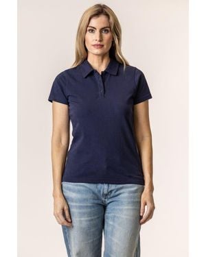 Vottera Organic Cotton Polo Shirts - Blue