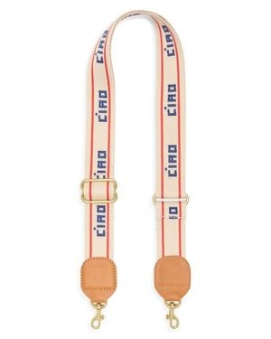 Clare V. Adjustable Crossbody Strap - White