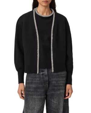 AllSaints Odell Wool Cardigan - Black