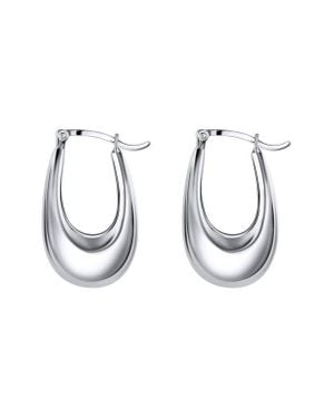 Christina Capo Thick Hoop Earrings - Multicolor