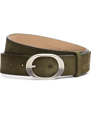 Rag & Bone Vera Suede Belt - Green