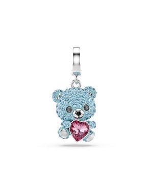 Swarovski Idyllia Crystal Teddy Bear Charm - White