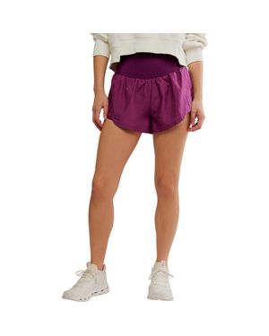 Free People Fp Movement Carpe Diem Water Resistant Shorts - Purple
