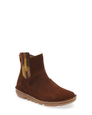 On Foot Silken Waterproof Suede Bootie - Brown