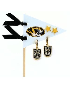 Color Shout College Of Tennessee Pennant Pair Earring Set - Black