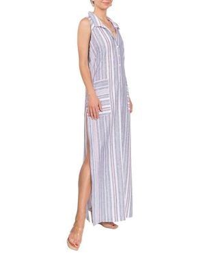 EVERYDAY RITUAL Vivienne Sleeveless Cotton Nightgown - Multicolor