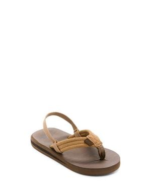Quiksilver Kids' Carver Suede Core Slingback Slide - Multicolor