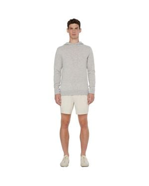 Onia 100% Cashmere Hooded Pullover - Gray