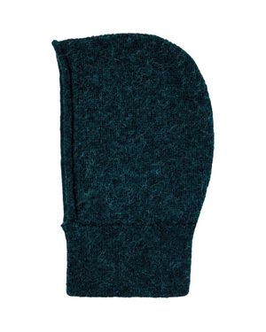 HYER GOODS Upcycled Merino Wool Ribbed Balaclava - Green
