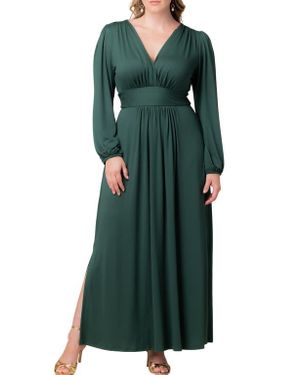 chinese dress ladies Plus Size Kelsey Long Sleeve Maxi Dress