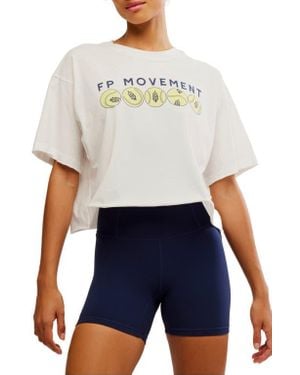 Free People Fp Movement Inspire Cotton Graphic T-Shirt - White