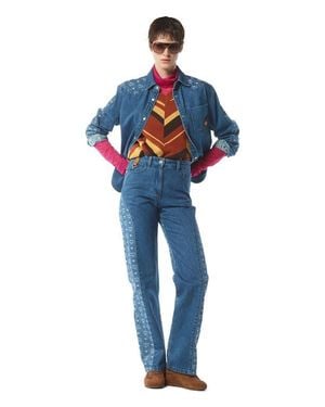 MCM Monogram Jacket - Blue