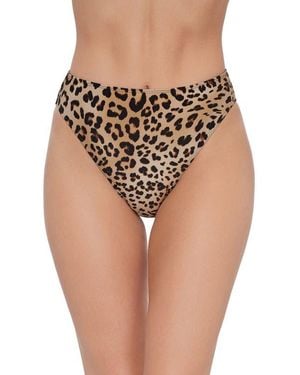 Stevie Cheeky High Leg High Waist Bikini Bottom - Multicolor