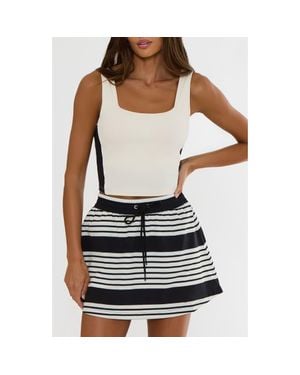 Beach Riot Brietta Square Neck Performance Tank Top - White