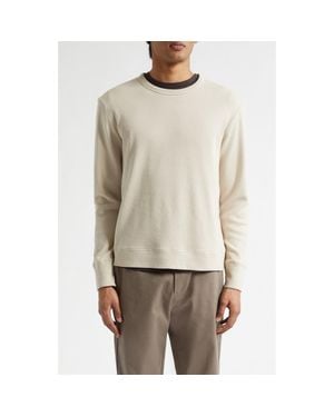 Sunspel Cellulock Supima Cotton Cellulock Crewneck Sweatshirt - Natural