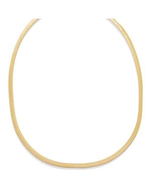 BEN ONI Herringbone Necklace, 3Mm - Metallic