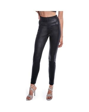 AS by DF Gigi Stretch Leather Leggings - Blue