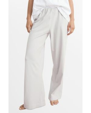 Mango Fluid Stretch Cotton Pajama Pants - Multicolor