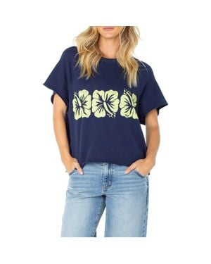 Roxy Free Trim Graphic Knit Top - Blue