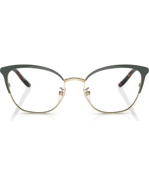 Tory Burch 53Mm Square Optical Glasses - Brown