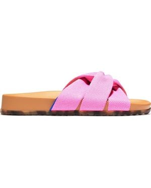 Rothy's The Twist Slide Sandal - Pink