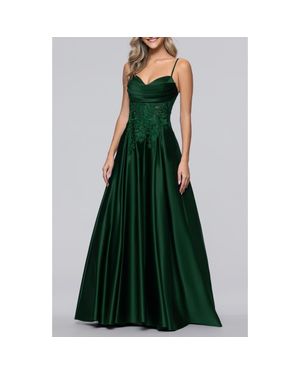 Blondie Nites Sequin Satin Gown in Black | Lyst