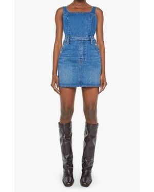 Mother The Over It Denim Minidress - Blue