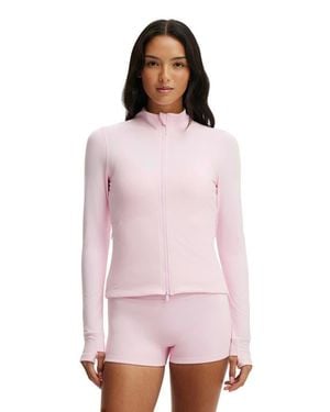Cotton On Active Ultra Soft Zip Through Jacket - Pink