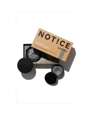 NOTICE Hair Co. Detoxifier Shampoo & Conditioner Bar Travel Set - Black