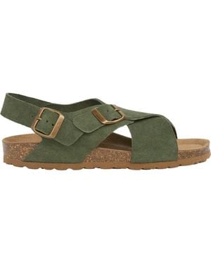 Celtic & Co. Crossover Buckle Sandal - Green