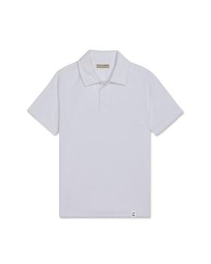 Fair Harbor Kids' Ravello Terry Cloth Polo - White