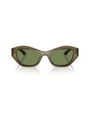 Ferrari 53Mm Cat Eye Sunglasses - Green