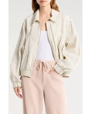 Blank NYC Railroad Jacket - White