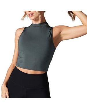 Tavi Mock Neck Tank - Blue